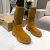 Den senaste designern Boots Fashion Luxury Women Spring och Autumn Bekväm stark varm effekt Good Ankle Boots With Box