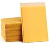 包装袋黄色のクラフトバブルメーラーパッド入り封筒郵送パッケージ自己シール涙抵抗ブティックバルクメール
