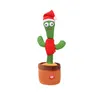 Plüschspielzeug 120 Englisg Songs Gunst Tanzen Gespräch Singing Cactus Music Electronic Toy mit Song Gepflogene frühe Bildung für Kinder lustige Weihnachtsgeschenke