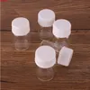 100pcs 22*35mm 6ml Transparent Glass perfume Spice Bottles with White Plastic Screw Cap Tiny Jar Vials DIY Craftgoods