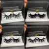 Luxury Fluffy Messy Mink False Eyelashes 25mm Bomb Soft Eyelash 3D 5D Dramatic Lashes Natural Volume Thick Crossed Long 32 Styles Makeup Tools