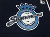 Personalizzato CCM # 55 Nicolas Roy Chicoutimi Sangueneens Maglie da hockey con patch C Vintage Pro Stock Navy Jersey cucita S-6XL