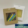 Gift Wrap 10 stks Papierdoos met Window Zwart Verpakking Witte Custom voor Display Kraft Packaing1