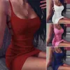 Mulheres de verão Sexy spaghetti bainha vestido fêmea mina mini lápis Clubwear de festa plus size 3xl 2021 vestidos casuais