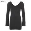 Body Woman Party Dress Sexy Outfit Vintage Long Sleeve Sheath Ladies Casual Female Elegant Designer Clothing XYD9555W12 210712