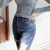 Casual cintura alta azul cintura jeans rasgados para mulheres verão pencil pencil calças denim mujer 10405 210508