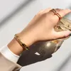 Tofflo Edelstahl Schmuck Ins Dicke Kette Liebhaber Armband Uhr Verschluss Dekoration Weibliche Übertriebene Hip Hop Armband E180 Q0717