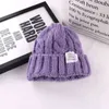 Akrylbrev förtjockad stickad hatt varm hatt Skullies Cap Beanie hatt för män och kvinnor 150 y21111