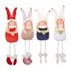 Decorazioni natalizie Angel Dolls Ciondolo albero natale albero appeso ornamenti fatti a mano peluche regalo del nuovo anno