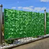 Konstgjorda blad Screening Roll UV Fade Protected Privacy Hedging Wall Landskapsarkitektur Garden Staket Balkong Skärm för Outdoor Decor Dekorativa F