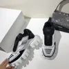 Prada sneakers Klasik kalın tabanlı rahat ayakkabılar erkek Luxe hafispor ayakkabı Transformers 3D Kauçuk Taban Büyük Sneakers Çift Modeller