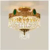 Luksusowe światło sufitowe LED Kryształowa kreatywna lampa D40CM Nowoczesne Deco salon sypialnia sypialnia oświetlenie oświetlenia