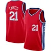 2023/24 0 Tyrese Maxey 21 Joel Embiid City Basketball Jersey Mens 1 Harden 3 Allen Iverson Retro Shirt