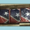 Banner Flags Festive & Party Supplies Home Garden Confederate Rebel Civil War Flag Battle Two Sides Printed National Polyester 90X150Cm Drop