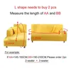 Färgglada fyrkantiga struktur sofflock för vardagsrumsinredning 1/2/3/4 sits elastisk soffa l sektionssträcka slipcover 211207