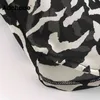 Fasion Zebra Print Off Ramię Bluzka Kobiety Wyłącz Kołnierz Luźna Koszula Przypadkowa Koszula Z Długim Rękawem Kobiet Szyfonowe Topy Blusas 210413