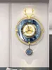 Олень металлические настенные часы маятник висит роскошная гостиная роскошные настенные часы стены Wanduhr Home Украшения дома аксессуары 50WC H1230