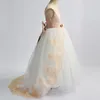 fashion flower girl tutu dress high quality girls children wedding party ball gown princess dress