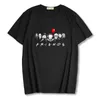 T-shirts pour hommes à la mode été Harajuku homme Horrible ami imprimer 100% coton unisexe à manches courtes t-shirts chemise haut pour femme sweat