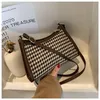 Shoulder Bags Fashion Texture Small Bag Female Trendy Net Red Plaid Ladies Square Wild Single Messenger wallet