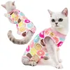 12pcs/lot Female Cat dog Surgery Suit Sterilization Clothes Postoperative Vest Anti-Off Anti-bite pet Apparel Supplies YC09