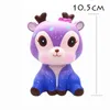 NY! PU Unicorn Bear Djur Squishy Jumbo Slow Rising Kawaii Squish Toy för Kids Anti Stress Reliever Decompression Squeeze Toy