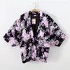 Ver roupa étnica Haori inverno para mulheres quimono japonês tradicional harajuku estilo acolchoado casaco de algodão solto yukata femme hanten casaco tops