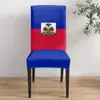 Pokrywa krzesełka Haiti National Flag Day Daom Spandex Elastic na ślub El Bankiet