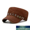 Beckyruiwu Volwassen Hiphop Punk Rock Schedel Klinknagel Platte Hoeden Mannen Lente en Herfst Voorzien Baseball Caps Fabriek expert de5918335