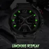 2021 Relógios Mens Lige Top Marca Luxo Esportes Assista Homens Moda Automática Calendário Calendário relógio de pulso para homens Black Masculino Clock Q0524