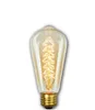 2021 Lâmpada de Lâmpada Edison Retro E27 110V 220V 40W ST64 A19 T10 T45 T185 FILAMENTO VINTAGE AMPOULE