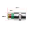 Strumenti di monitoraggio della pressione dei pneumatici per auto Display accurato Sensore dei tappi delle valvole dei pneumatici per auto Indicatore di rilevamento di 2.2/2.4 bar Kit diagnostico di allerta per gli occhi