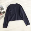 Suéteres de estilo preppy Vintage Otoño corto Coreano Jerseys Ropa de invierno Argyle Sueter Mujer Ropa de punto 18286 210415