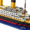 1860pcs Titanic sets RMS Cruise Boat Ship Model Building Blocs Figures Toys DIY Diamond Mini 3D Bricks Kit Toys for Children Q0624