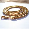 Model Dikke Chunky 10MM L MIAMI LINK Ketting ZWARE 18 k Effen Geel Gouden Ketting Heren 24"