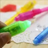 2021 Penne Gel Creativo Grande Testa Luce Luminosa Penna Magica Viola 2 In 1 UV Nero Combo Disegno Inchiostro Apprendimento Educativo giocattoli per bambini
