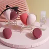 Sponzen applicators katoen liefde hartvorm combineren multi-colour spons blender cosmetische puff foundation poeder mini make-up trin22