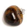 Tiger Eye Crystal Apple Figurine Fermacarte Decorazione artigianale AVG.1.77inches