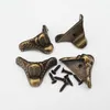 Antique Corner Protector Bronze Jewelry Chest Box Wooden Case Decorative Feet Leg Metal Bracket Hardware Craft Tools
