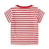 Metri di salto Arrivo T-shirt per bambini per l'estate Stampa in cotone Ragazzi T-shirt Cartoon Bambini Top Vestiti per bambini 210529