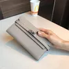 Women's Maries Genuine Leather Long Clutch Portomonee Rfid Luxury Money Bag Box Wallets