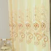 Gordijn gordijnen Europese stijl gordijnen voor het leven eetkamer slaapkamer luxe geborduurde doek beige venster
