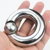 Tamanho personalizado + 6 tamanhos para escolher cockrings Pênis Pingente de aço inoxidável Peso Scrotro Scrotum Ball Macthers Testis Pingentes Bloqueio Ring Metal Galo Sexo Brinquedo Para Homens BB-217