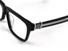 Nowe okulary w stylu vintage kwadratowa ramka CHR okulary na receptę w stylu steampunk mężczyźni przezroczysta soczewka wyczyść okulary ochronne