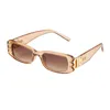 Nouveau petit cadre femmes lunettes de soleil mode net rouge même lunettes de soleil filles tendance lunettes de protection solaire PC lumière colorée collocation dames lunettes de créateur