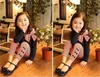 Detaljhandel och Wholesle Spring Höst Toddler Tjej Kläder Ställer Barnkläder Kids Top With Bow + Striped Leggings 2PCS 211025