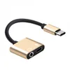 Cavo audio per caricabatterie adattatore USB-C tipo C Cavo audio 2 in 1 da tipo C a jack da 3,5 mm Convertitore Aux per cuffie per telefono Samsung Xiaomi Huawei