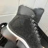 högsta kvalitet kvinnor vinter stövlar lyx designer lång fotled svart grå kastanj kaffe varm heta fix rhinestone designs kvinna boot girl botte storlek 35-40