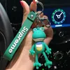 Cute Figures key chain Dinosaur Frog Figure Hanging INS Cartoon Men And Women's Car Bags Hanging Gifts