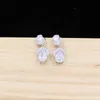 Boucles d'oreilles suspendues de Dubaï 18 Karat, Boucles d'oreilles à bijoux à glands d'or rose pour une fête de mariage élégante et belle dame d'accesso